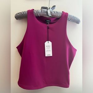Express Body Contour Crop Tank - Wild Orchid - Medium